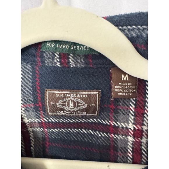 G.H. Bass & Co. Plaid Button-Down Shirt - Size Medium - Picture 7 of 7